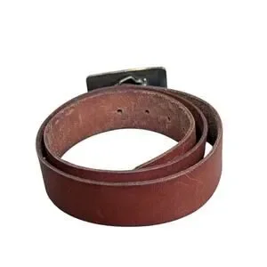 Fossil Brown Leather Belt Stone Buckle Faux Turquoise Rhinestone Boho Western M Fossil | Accessories | Fossil Brown Leather Belt Stone  main image 4